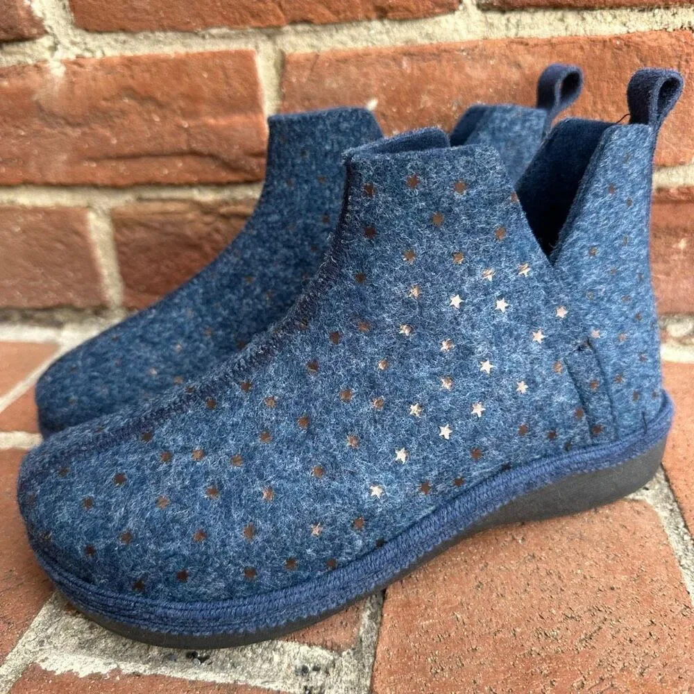 Unity in Diversity Palma Wool Slipper Booties Starry Blue EU 37 NEW